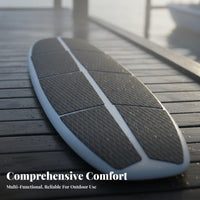 8 Pieces Wave-Riding Board Traction Pad Waterproof Paddleboard Grip Mat Foam Deck Grip Non-Slip Wave-Riding Board Pad