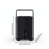 Beverage Dispenser with Spigot Double-Walled Thermal Bucket Non-Electric Insulated Jug for Catering, Buffets