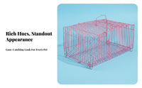 50 Pieces Portable Hand-Held Chick crate Stackable fowl carrier Lightweight creature Transporter Ventilated Design for Stall Vendors, Pet Owners, Farmers, Transportation, Farm, and marketplace