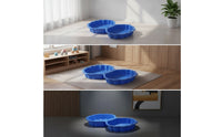 Shell-Shaped Sand and Water Tray Shallow Play Tray with Hinged Join Foldable Sturdy for Preschoolers, Classroom