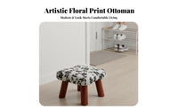 sturdy wood Legs Upholstered Shoe-Changing Bench Traditional Chinese Design Upholstered Changing Stool Soft Padded pad Entryway Seating Sturdy and long-lastinging for homeowners, Children, Expectant parents, Living Room, Bedroom, Closet
