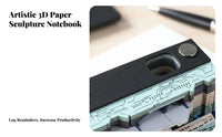 Unique Gift 3D Memo Pad 3D Art Notepad for Stati Single Ry Lovers, Futuristic-Fi Fans, Gifting, Workspace, Home