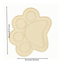 Food-Grade Paw Print Lick Mat Textured Silicone Lick Mat Washable Pet Enrichment Flexible for Dogs