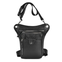 Rugged Crossbody Bag with Adjustable Strap Handsunrestricted Leather Bag with Adjustable Strap Compact Organized for Cycling
