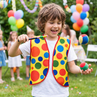 Clown Costume Vest Funny Clown Vest Bright Clothing for Children, Kids