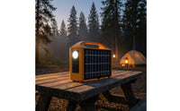 Power Station with Conventional Composition-Electrochemical Compact Portable Power Station Rechargeable Portable Generator for Campers, Homeowners