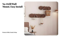 tooldamageno-cost Installation Flip-down wall surface hook storage rackSaving on the wall surface Hanger Easy to Install Home Organizer Minimalist Design for Renters, Homeowners, Families, Entryway, Bedroom, Hallway, Mudroom