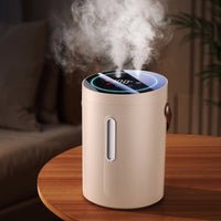 Humidifier with Twin Nozzles Quiet Humidifier with Carry Strap Portable for Desk, Bedroom, Office
