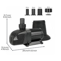 High Flow Rate Submersible Water Pump Energy Saving Variable Frequency Pump Dry Run Protection for Outdoor, Aquarium