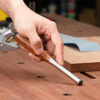 Compact Scraper with Wooden Handle Hard-Alloy Woodworking Scraper Multi-Use Deburring Tool Handheld for Woodworkers, Carvers, Workshop