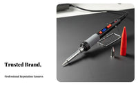 Electric Soldering Iron Quick Heating Electric Solder Pluggable Tip Adjustable Temperature Soldering Pen for Hobbyists, Makers, Workshop, Crafting