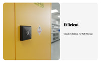 Hazard-Resistant Resistant Cabinet Double-Walled Construction Cabinet Fire Resistant Harmful Material Locker for Factory Workers, Researchers