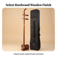 Erhu Professional Grade Chinese Two-Stringed Violin Beginner Friendly Chinese 2-String Violin for Students, Home Rehearsal Performances, Music Lessons