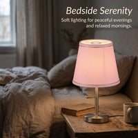 Light Shade in Textile with Film Backing for Pendant Ceiling Drum Lampshade for Bedroom and Dining Room, Compact Design for Wall
