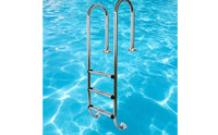 Three-Step Pool Ladder Stainless Steel Pool Entry Ladder Anti-Slip for Contractors, in-Ground Pools, Spas
