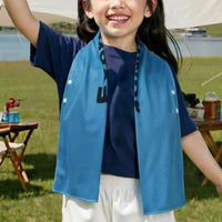 Cooling Towel with Button Quick-Dry Cooling Towel with Container Soft for Kids, Athletes, Sports, Outdoor Activities, Beach