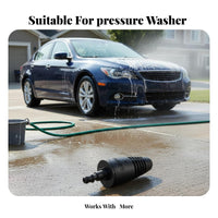 High Pressure Forceful Nozzle Powerful Cleaning Rotating Spray Nozzle Hot and Cold Water Use Pressure Washer Lance Tip
