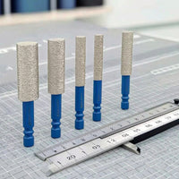 6 Pieces Abrasive Diamond Hole Saw Brazed Hole Saw with Hex Shank Secure Dry Drill Bit Long-Lasting for Tilers, DIYers