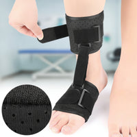 Adjustable Ankle-Foot Orthosis Breathable Ankle Foot Orthosis Anti-Slip AFO Brace Padded for Sleeping, Training