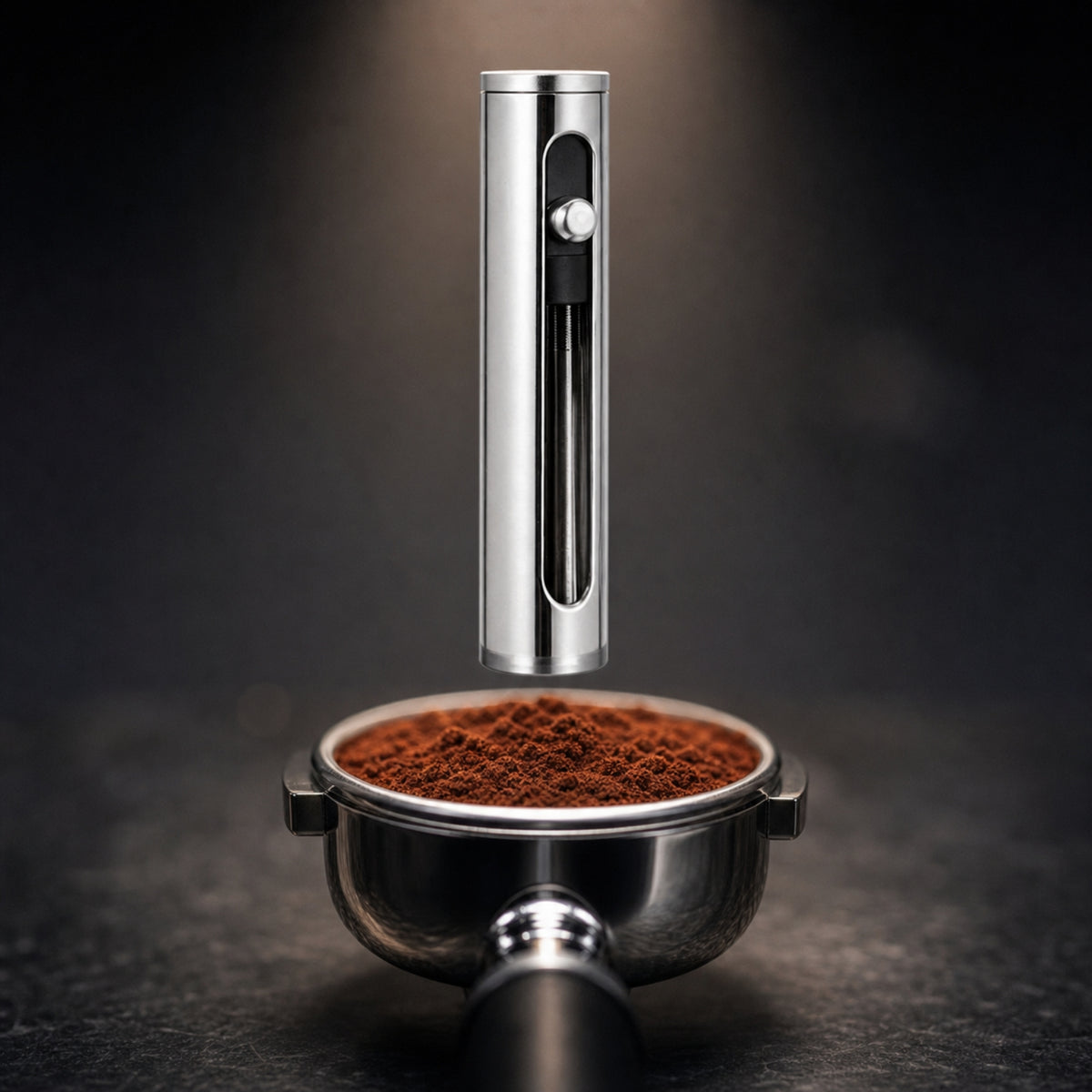 Stainless Steel Espresso Distribution Tool Handheld Coffee Distribution Tool Coffee Distributor with Retractable Compact for Baristas