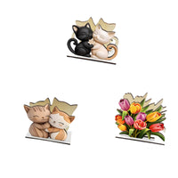 3 Pieces Decorative Cutout Wooden Tissue Holder White Wood Vertical Tissue Holder Freestanding Home Storage Rectangular Base