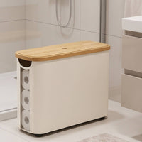 Toilet Paper Storage Basket Cloth Lavatory Organizer Standing