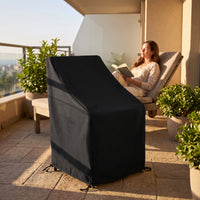 Dustproof Outdoor Chair Cover Waterproof Patio Chair Cover Full-Coverage Fitted for Garden, Balcony