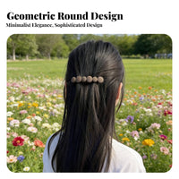 Matte Finish Barrette Korean Design Ponytail Holder Fastener Straight Coil Hair Fastener Secure Hold Minimalist Hair Accessory