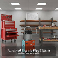 Electric Pipe Dredging Machine Strong Power Electric Drain Auger Easy Heavy Duty Drain Cleaner Machine for Commercial Use, Washroom, Kitchen
