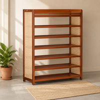 Entryway Shoe Rack Wooden Standing Shoe Rack Furniture for Hallway, Dorm Room