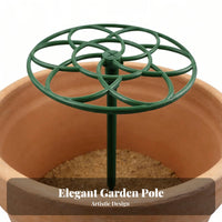 Round-top Shaping Tool Peacock-Tail Plant Frame Prevents Drooping aviary-inspiredand design Plant Holder holders Climbing Plants Gardening Supply Grow-Through holder for Gardeners, Hobbyists, Homeowners, Balcony, Indoors, Garden, Holiday Decorating