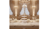 Multi-Tier Cake Stand Cake Stand with Plates White Serving Platter for Weddings