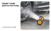 2-in-1 Pressure Washer Undercarriage Cleaner Adjustable Wands Two-Way Function Undercar Cleaner Easy Mode Switching for Driveway, Patio