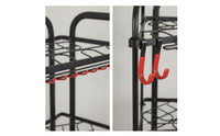 Space-Saving Garden Tool Storage Rack Freestanding Garden Tool Storage Rack with Hooks Sturdy Long-Lasting for Gardeners