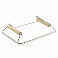 Adjustable Bead Loom with Wooden Rollers DIY Metal Bead Loom Long-Lasting Stable for Hobbyists