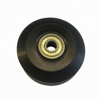 Black 58 X 24 Mm Pulley Wheel Disc Shaped Ball Bearing Pulley Wheel Even Hub Machine Part Thick