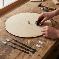 DIY High Torque Quartz Clock Movement Kit with Long Shaft and Metal Hands