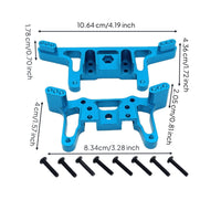 1/12 RC Aluminum shock mount Bracket Anodized Finish Aluminum Shock Mount Set Wear-Resistant RC Car Part for Rough Terrain