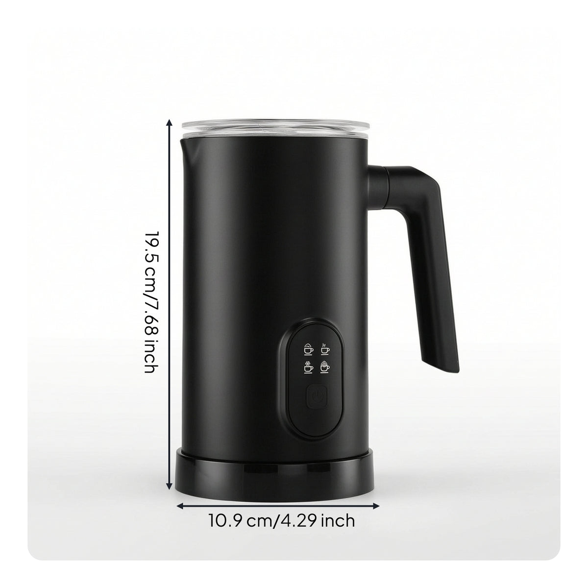 Milk Frother Non-Stick Milk Foamer 400W Drink Mixer Automatic for Baristas, Kitchen, Office