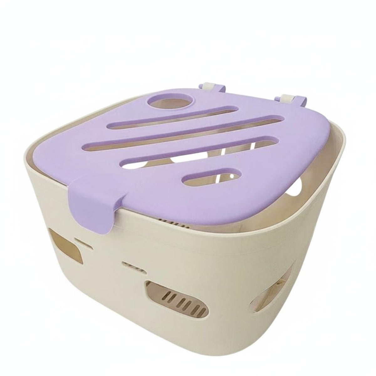 Rust-Resistant Electric Scooter Basket with Lid Lightweight Front Pet Carrier Basket Heavy Duty for Commuting