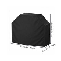 Grill Cover with Drawstring Weatherproof Barbecue Grill Cover Anti for Backyard