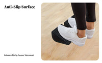 2 Pieces EVA Foam Wedge Portable Squat Wedge Block Lightweight Heel Lift Ramp for Weightlifters, Athletes, Home Gym
