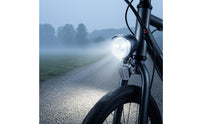 Wide Voltage LED Headlight with Cable Water-Resistant Cycle Headlight Compact Led Lightweight for Cyclists, Commuters, Night Riding