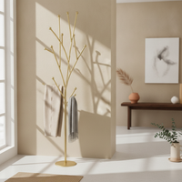 foliageShaped Hook Rack Nordic design Wall Hanger strong Duty for Hallway, Bedroom