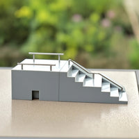 Compact Finger Skateboard Ramp with Molded Fingerboard Ramp Sturdy Finger Skateboard Ramps Impact-Resistant for Fingerboarders, Teens
