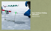 Foldable Ice Fishing Rod Rack, Metal Stand, Garage Organizer
