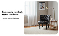 Light Luxury aesthetic Scalloped rear Tub Chair space-saving Size Lounge Furniture Golden Metal Legs Indoor Seating Plush Upholstery for Interior Design aficionados, Business Owners, Clothing boutique, Nail Salon, Living Room, Home Office