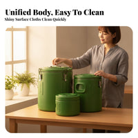 3 Pieces Vacuum Insulation Stainless Steel Thermal Container Odor Resistant Insulated Food Container for Catering