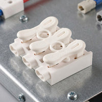 Strip Lights and LED Strip Quick Connector for DIY Electrical, 10A 250V Terminal Block for 22-14 AWG, Self-Locking Terminal with No Lever Color