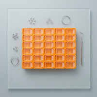 Clear Hinged Lid Orthodontic Storage Box Hard Plastic Oral Parts Organizer Yellow Orthodontic Storage Case Slimline
